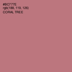 #BC777E - Coral Tree Color Image
